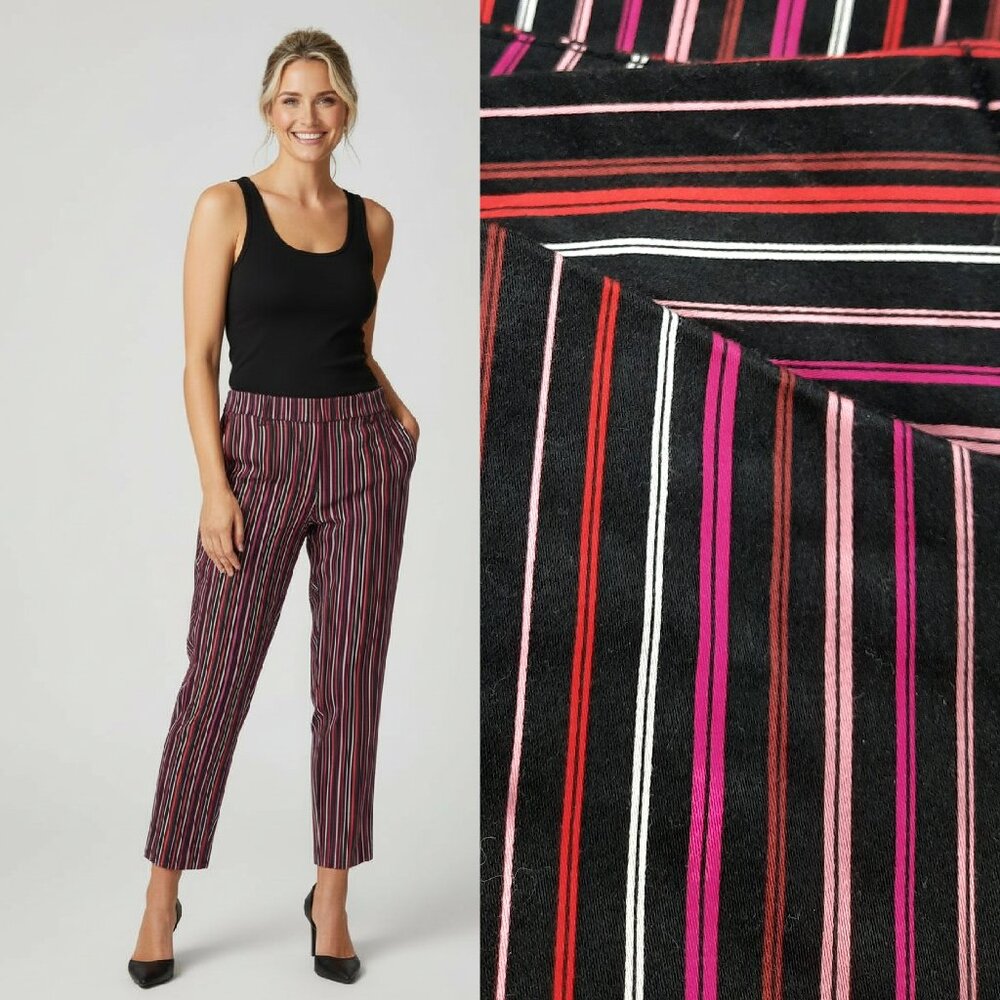 Vtg Y2K striped cropped slacks - Candela brand